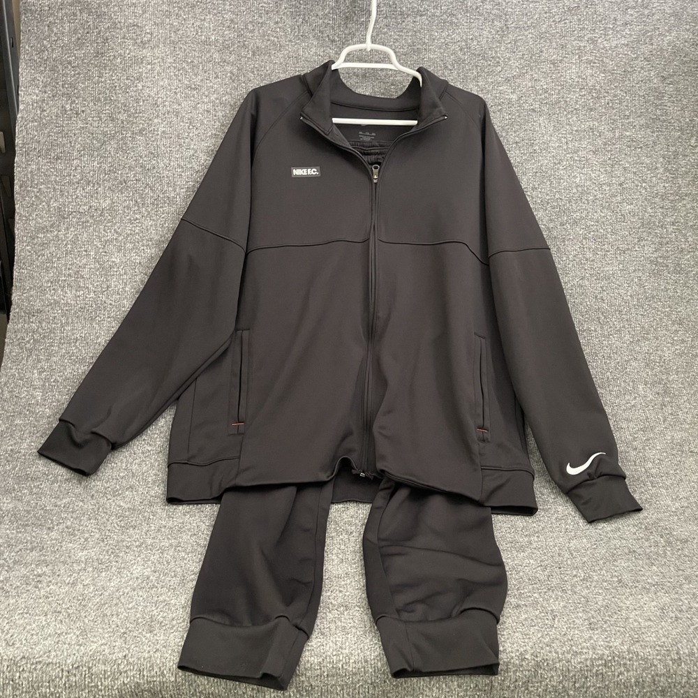 Nike F.C. Libero Football Tracksuit Set Mens Sz 2XL Black DC9065 010